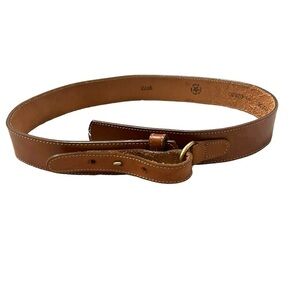 Leather English Saddle Hide Belt Brown Size 28